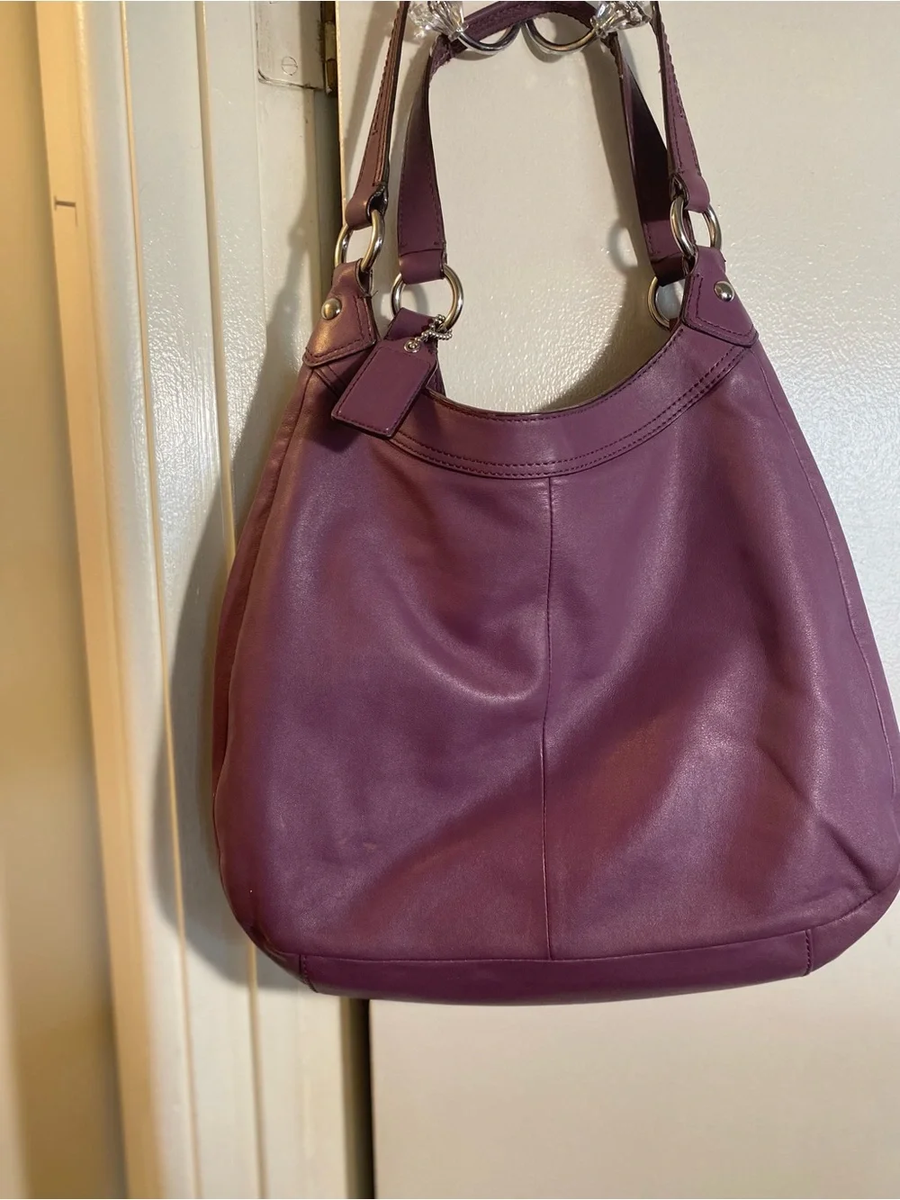 Y2K Coach Soho “ Madison Lynn”  Plum Leather Women's Shoulder Bag